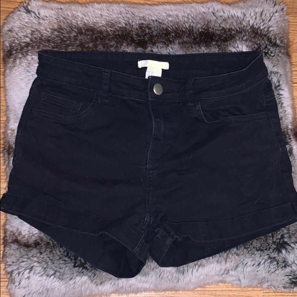 Black “Jean” Shorts